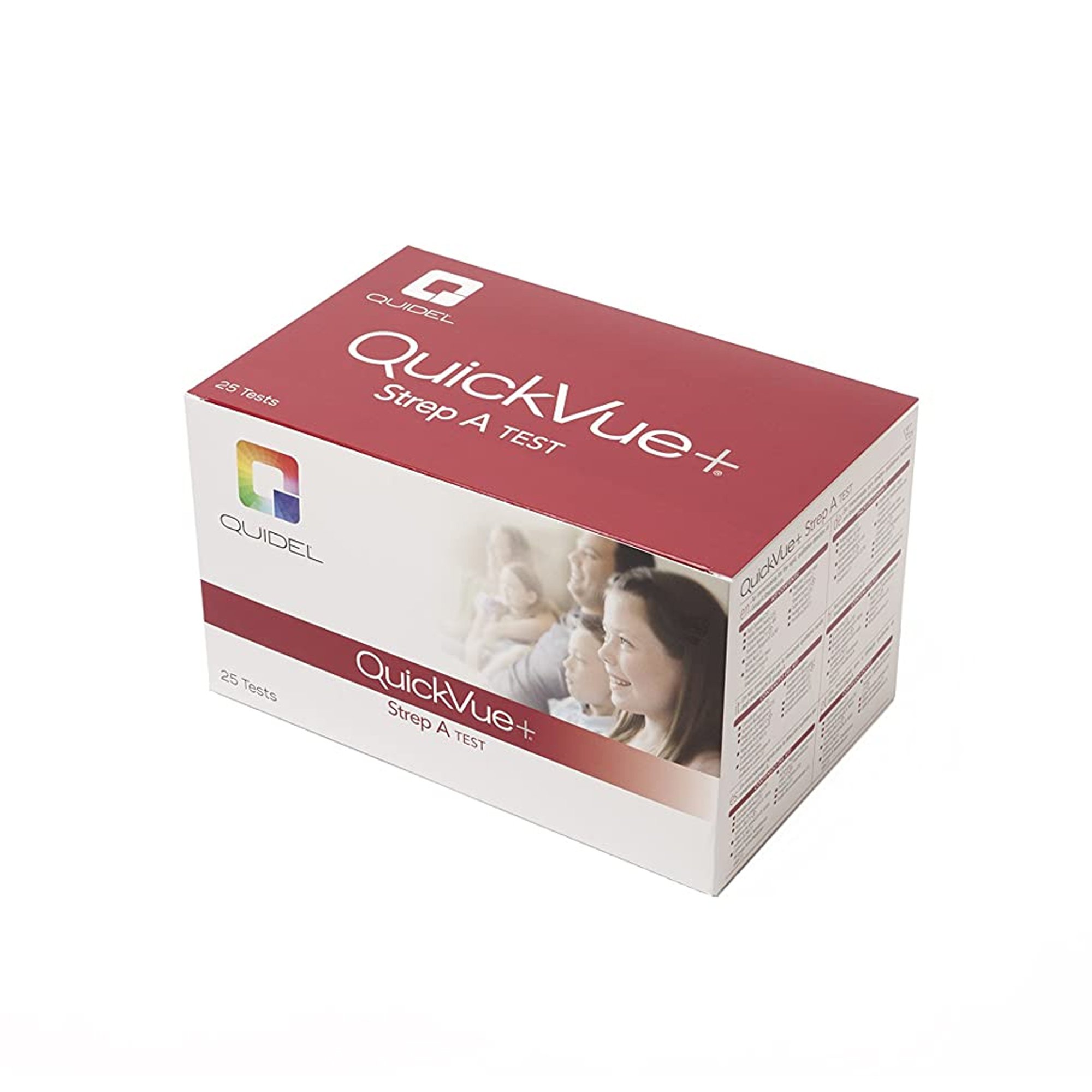 Strep A Test Quickvue+® +/- Endpoint and Two Reagent Extraction CLIA Non-Waived (25/KT) by Quidel Corporation  ID 20122